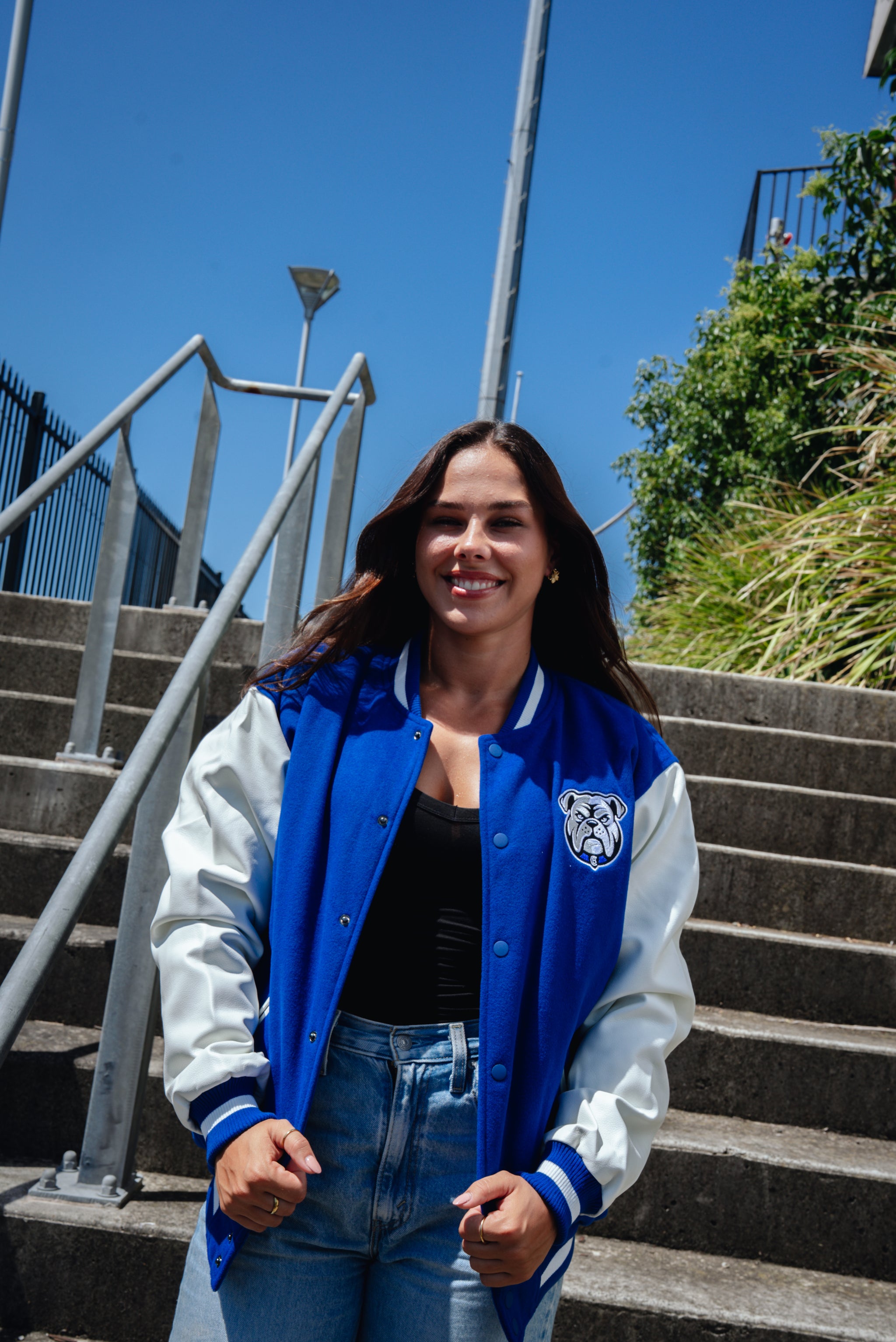 2026 Bulldogs Adult Las Vegas Varsity Jacket Silver – The Bulldogs