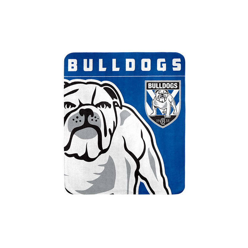 Bulldogs Polar Fleece Throw Rug The Bulldogs Team Store